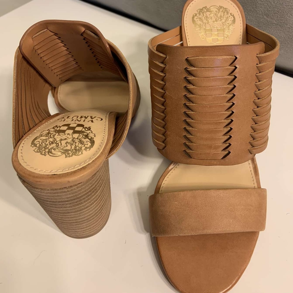 Never worn. Open toed Vince Camuto heels.